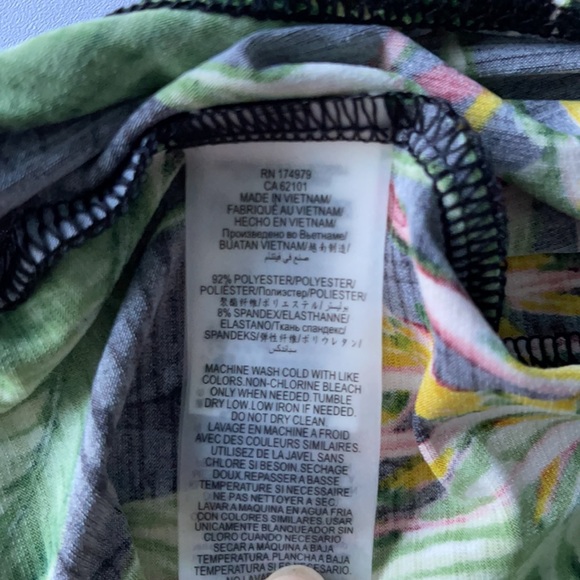 BCBGMaxAzria Tropical Off-shoulder Bodysuit - Picture 5 of 6